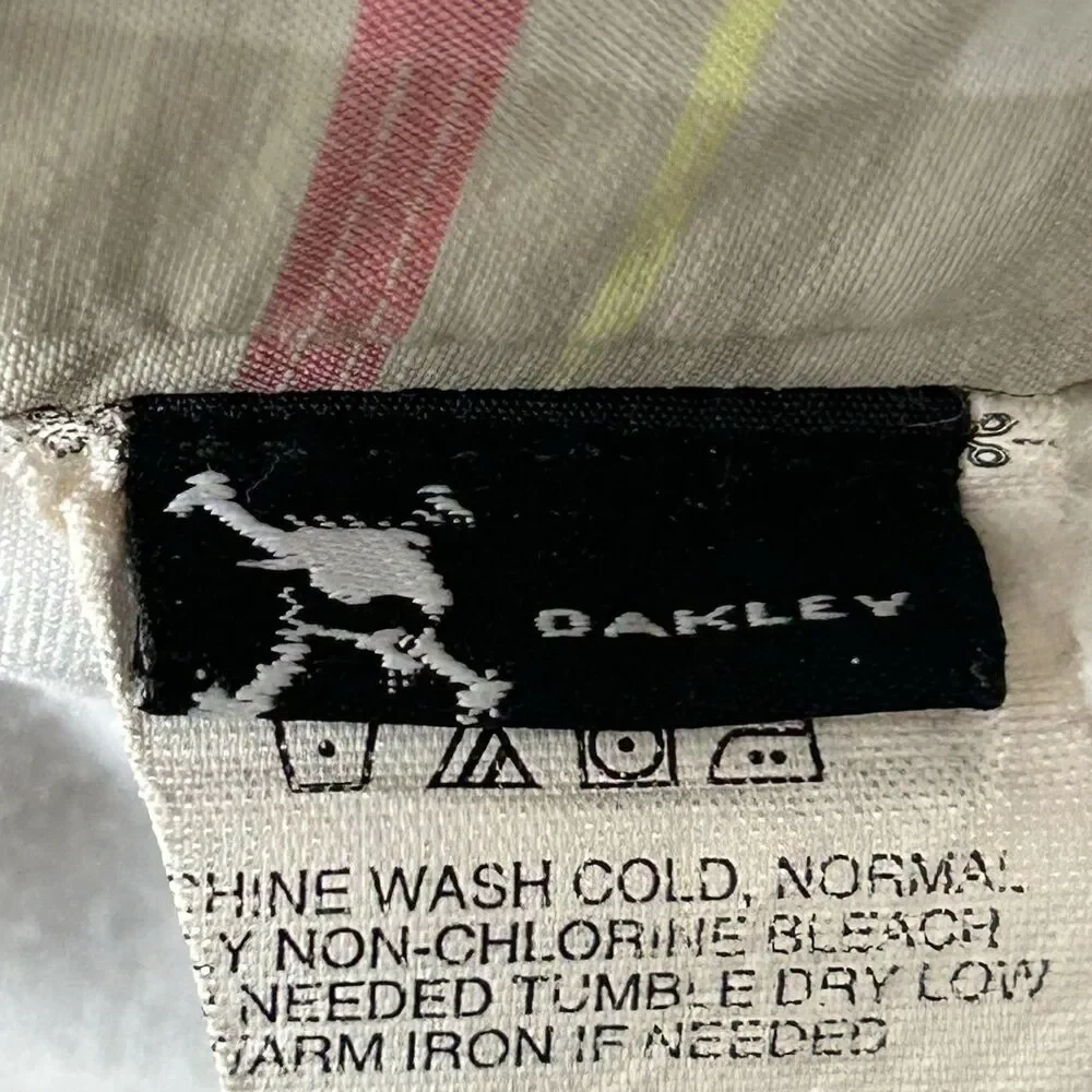 Oakley Women's Skort Size 4 Tan Pink Athletic Plaid Golf Tennis Skort Pockets